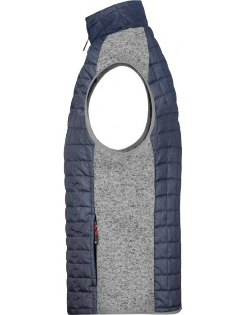 Vestă hibridă tricotată pentru bărbați